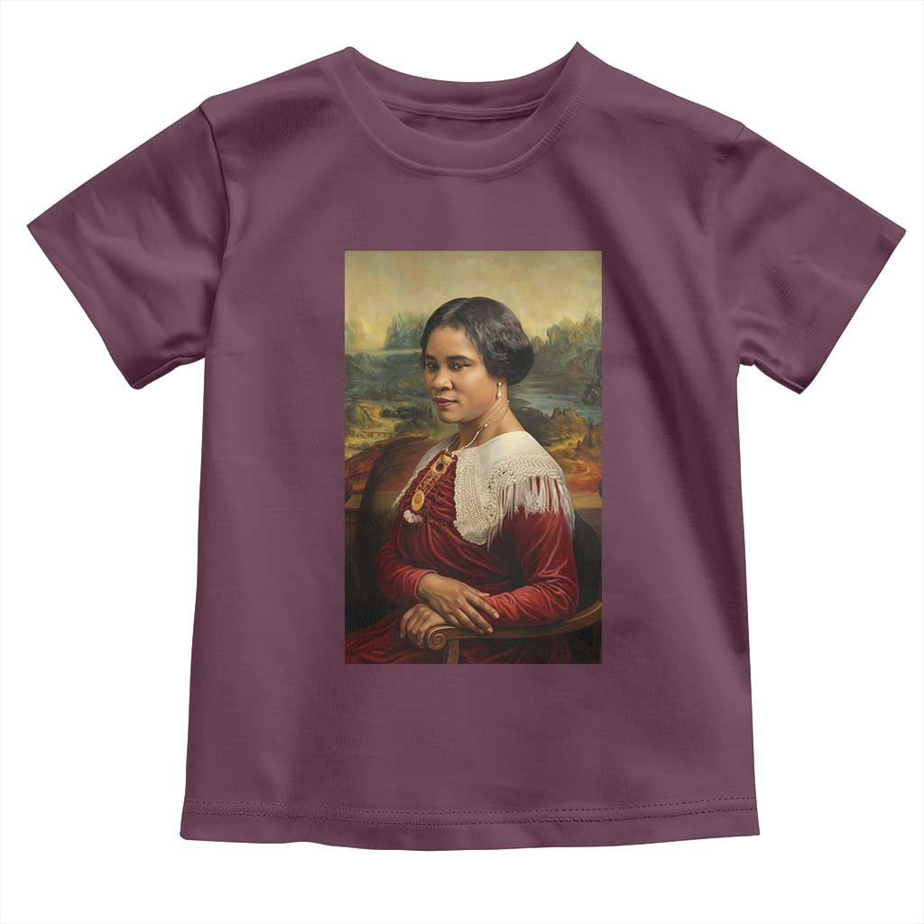 Madam CJ Walker Mona Lisa Toddler T Shirt Black History Month Gift - Wonder Print Shop