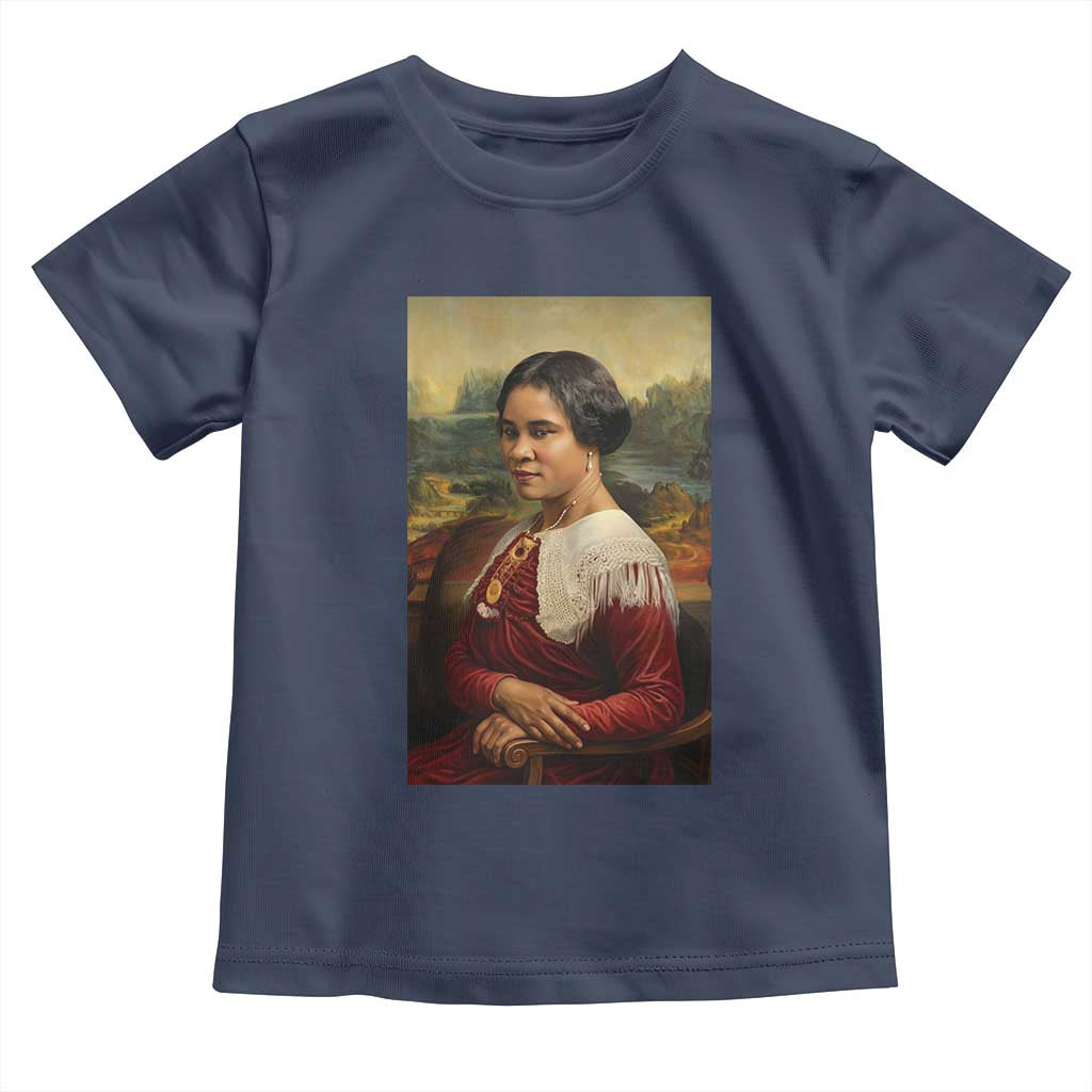Madam CJ Walker Mona Lisa Toddler T Shirt Black History Month Gift - Wonder Print Shop