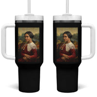 Madam CJ Walker Mona Lisa Tumbler With Handle Black History Month Gift - Wonder Print Shop