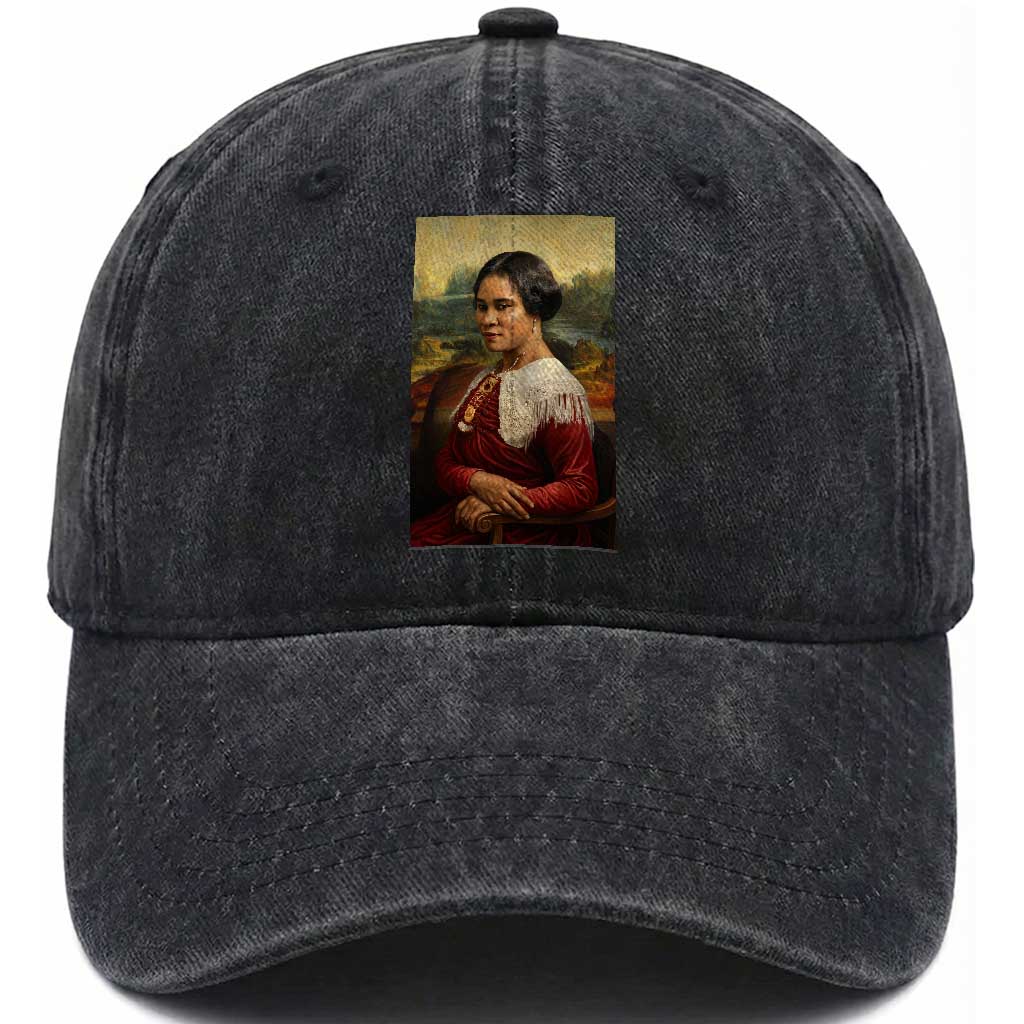 Madam CJ Walker Mona Lisa Washed Cotton Baseball Cap Black History Month Gift