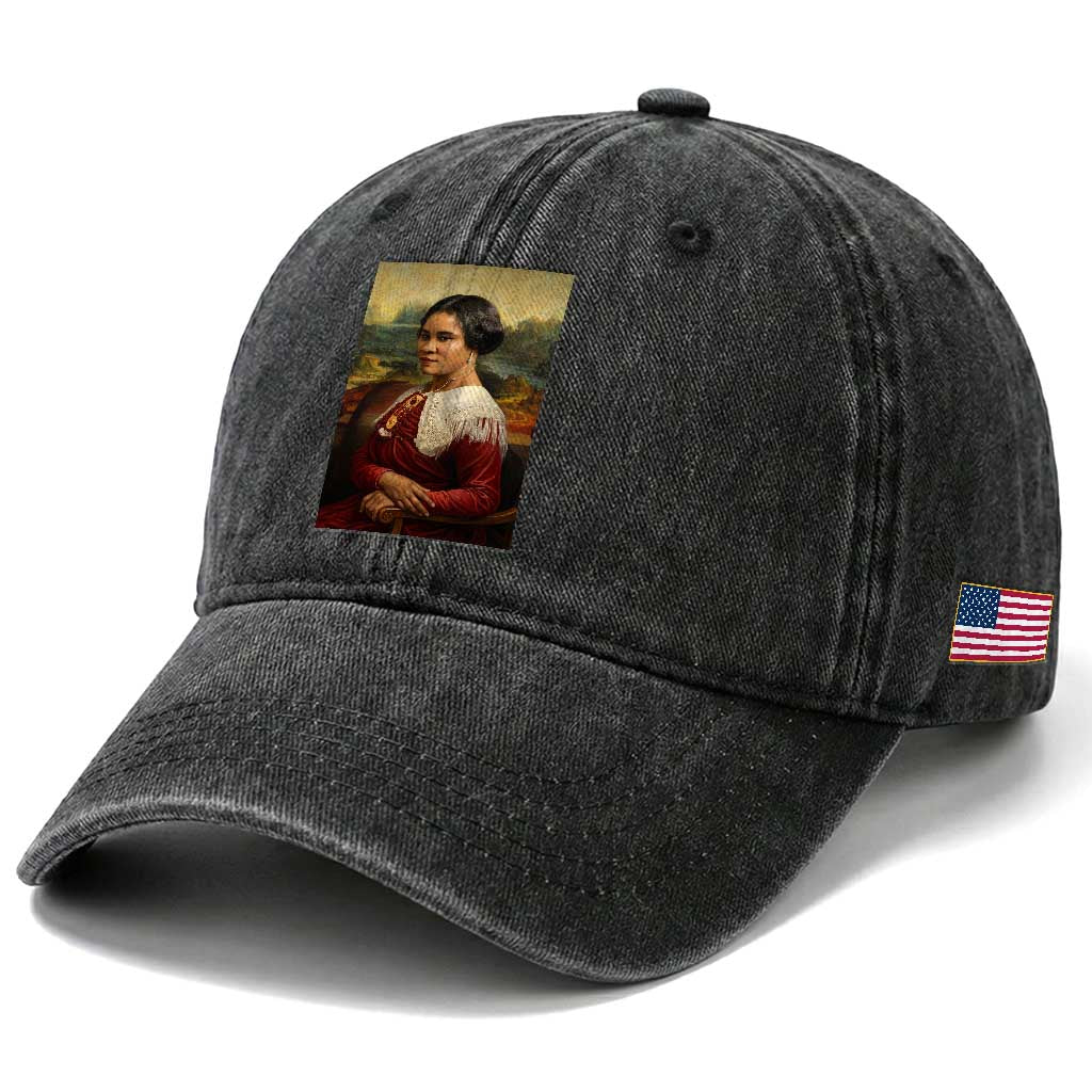 Madam CJ Walker Mona Lisa Washed Cotton Baseball Cap Black History Month Gift