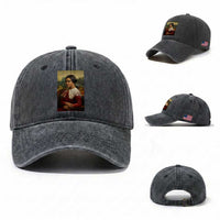 Madam CJ Walker Mona Lisa Washed Cotton Baseball Cap Black History Month Gift