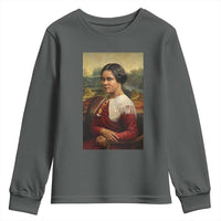 Madam CJ Walker Mona Lisa Youth Sweatshirt Black History Month Gift - Wonder Print Shop