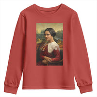 Madam CJ Walker Mona Lisa Youth Sweatshirt Black History Month Gift - Wonder Print Shop
