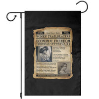 Madam CJ Walker Vintage Newspaper Style Garden Flag Economic Freedom Through Opportunity - Wonder Print Shop