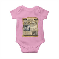 Madam CJ Walker Vintage Newspaper Style Baby Onesie Economic Freedom Through Opportunity - Wonder Print Shop