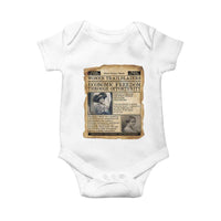 Madam CJ Walker Vintage Newspaper Style Baby Onesie Economic Freedom Through Opportunity - Wonder Print Shop
