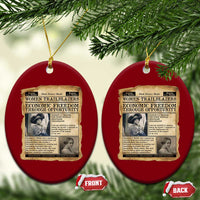 Madam CJ Walker Vintage Newspaper Style Ceramic Ornament Economic Freedom Through Opportunity - Wonder Print Shop