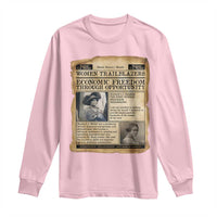 Madam CJ Walker Vintage Newspaper Style Long Sleeve Shirt Economic Freedom Through Opportunity - Wonder Print Shop