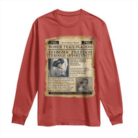 Madam CJ Walker Vintage Newspaper Style Long Sleeve Shirt Economic Freedom Through Opportunity - Wonder Print Shop