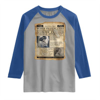Madam CJ Walker Vintage Newspaper Style Raglan Shirt Economic Freedom Through Opportunity - Wonder Print Shop