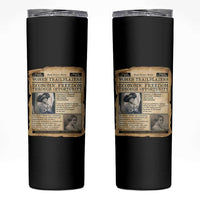 Madam CJ Walker Vintage Newspaper Style Skinny Tumbler Economic Freedom Through Opportunity - Wonder Print Shop