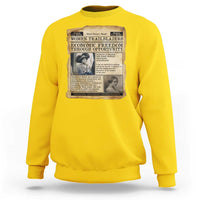 Madam CJ Walker Vintage Newspaper Style Sweatshirt Economic Freedom Through Opportunity - Wonder Print Shop