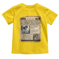 Madam CJ Walker Vintage Newspaper Style Toddler T Shirt Economic Freedom Through Opportunity - Wonder Print Shop