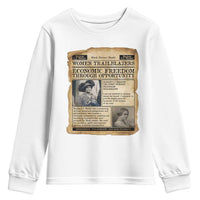 Madam CJ Walker Vintage Newspaper Style Youth Sweatshirt Economic Freedom Through Opportunity - Wonder Print Shop