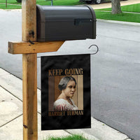 Madam CJ Walker Keep Going Retro Poster Garden Flag Black History Month Gift - Wonder Print Shop