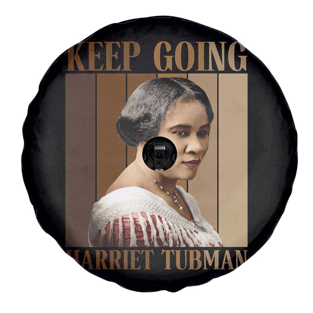 Madam CJ Walker Keep Going Retro Poster Spare Tire Cover Black History Month Gift - Wonder Print Shop