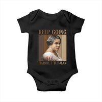Madam CJ Walker Keep Going Retro Poster Baby Onesie Black History Month Gift - Wonder Print Shop