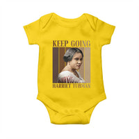 Madam CJ Walker Keep Going Retro Poster Baby Onesie Black History Month Gift - Wonder Print Shop