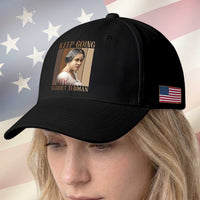 Madam CJ Walker Keep Going Retro Poster Baseball Cap Black History Month Gift