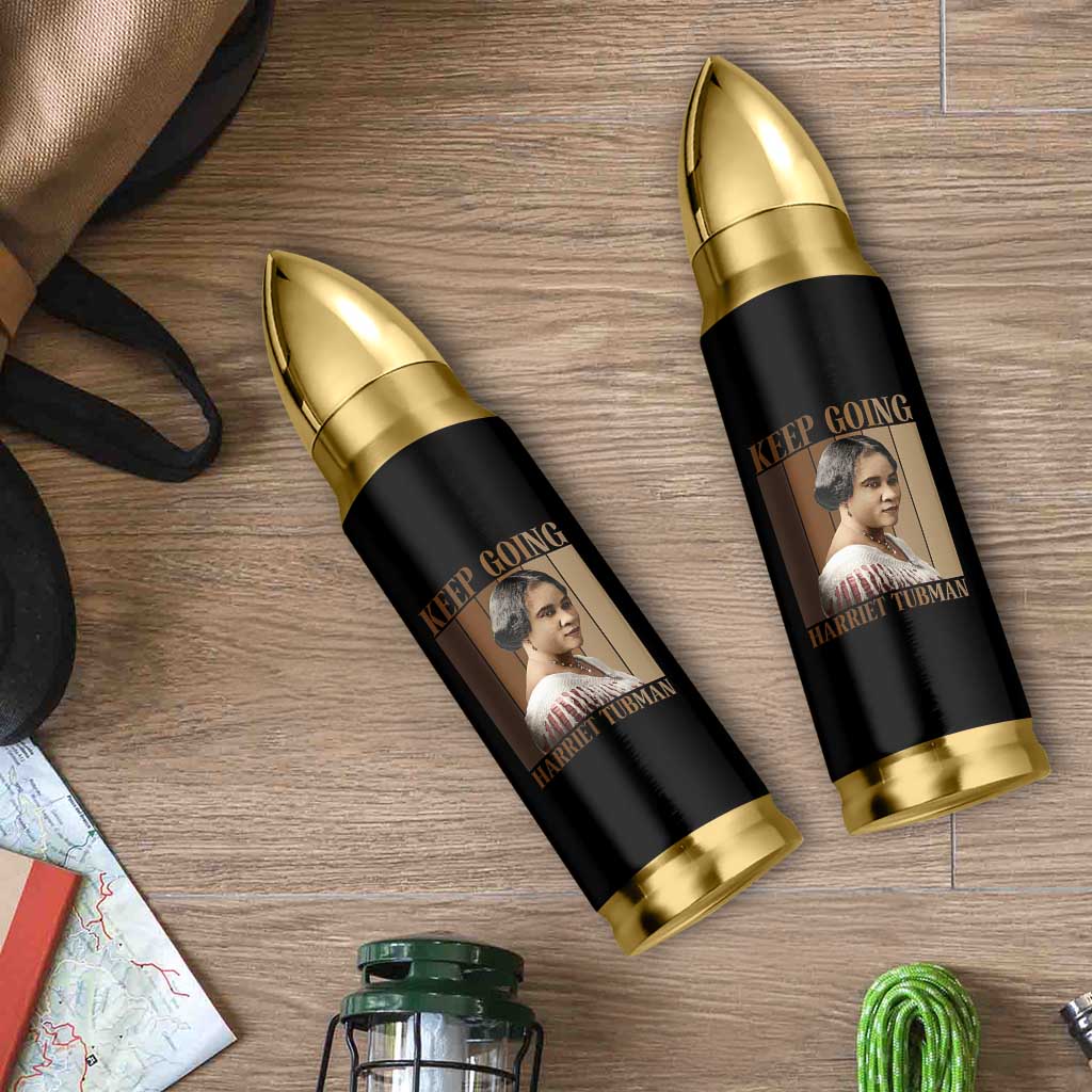 Madam CJ Walker Keep Going Retro Poster Bullet Tumbler Black History Month Gift - Wonder Print Shop