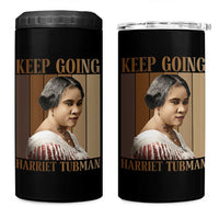 Madam CJ Walker Keep Going Retro Poster 4 in 1 Can Cooler Tumbler Black History Month Gift - Wonder Print Shop