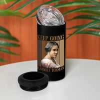 Madam CJ Walker Keep Going Retro Poster 4 in 1 Can Cooler Tumbler Black History Month Gift - Wonder Print Shop