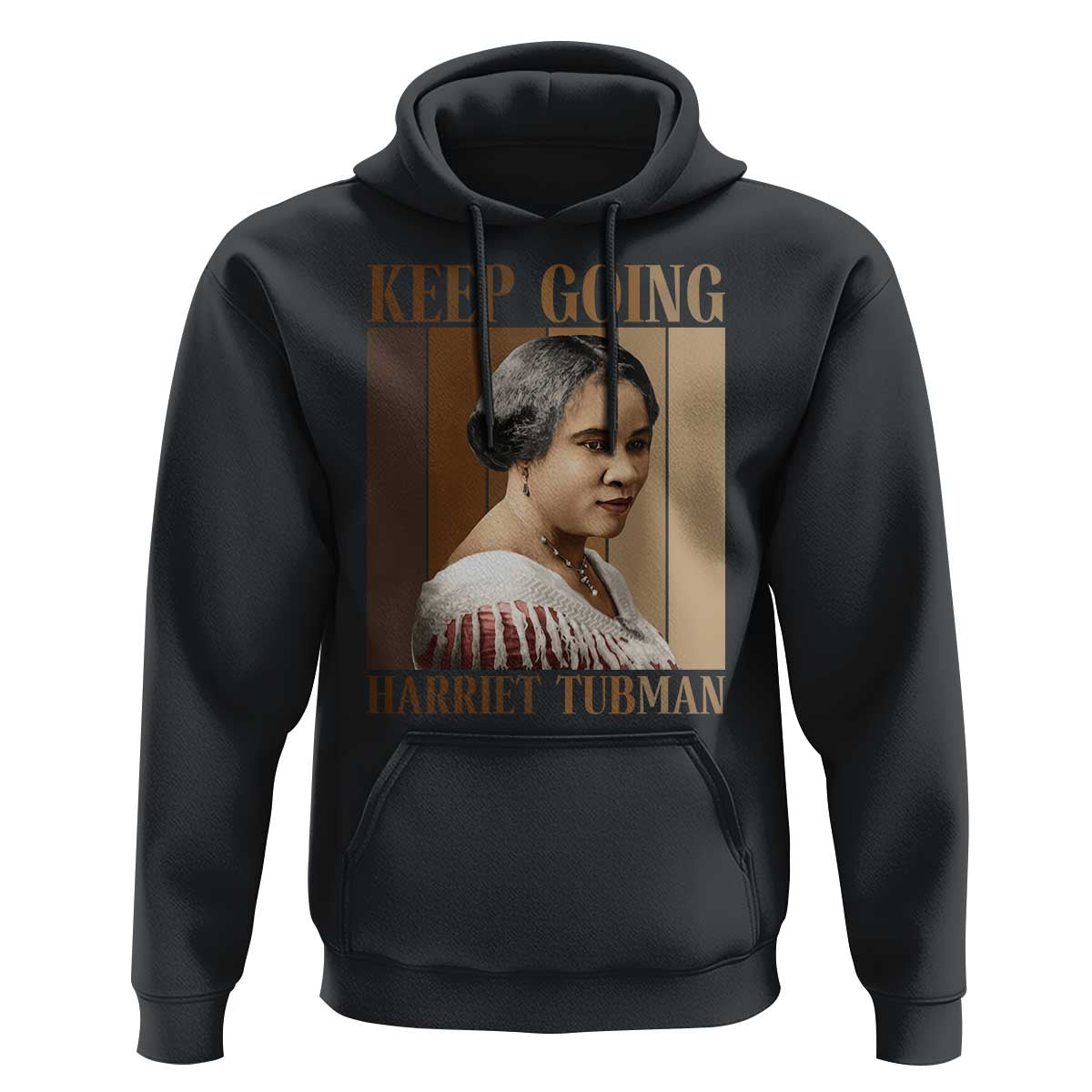Madam CJ Walker Keep Going Retro Poster Hoodie Black History Month Gift - Wonder Print Shop