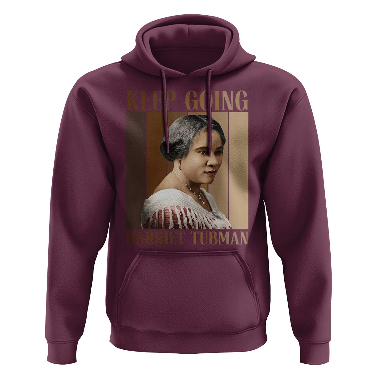 Madam CJ Walker Keep Going Retro Poster Hoodie Black History Month Gift - Wonder Print Shop