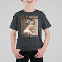 Madam CJ Walker Keep Going Retro Poster T Shirt For Kid Black History Month Gift - Wonder Print Shop
