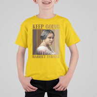 Madam CJ Walker Keep Going Retro Poster T Shirt For Kid Black History Month Gift - Wonder Print Shop