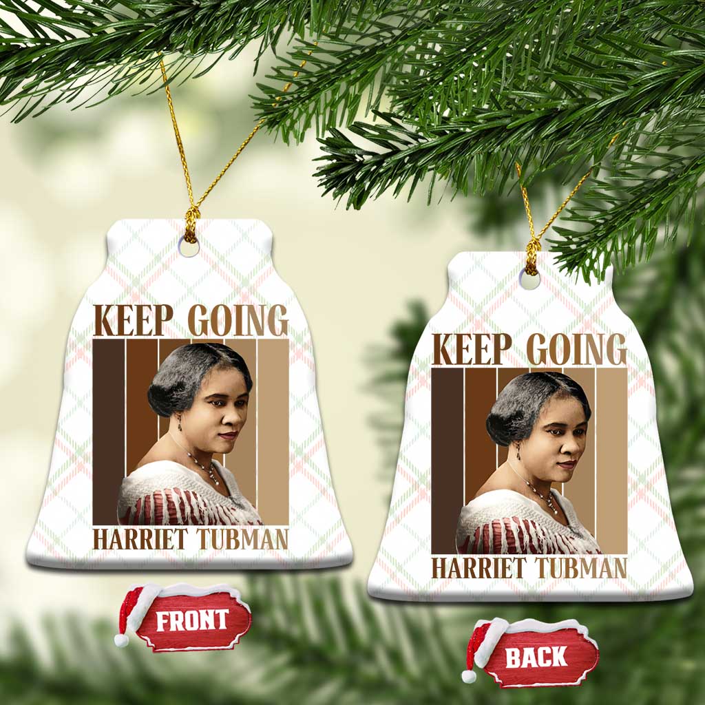 Madam CJ Walker Keep Going Retro Poster Ceramic Ornament Black History Month Gift - Wonder Print Shop
