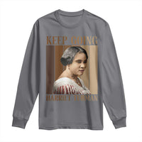 Madam CJ Walker Keep Going Retro Poster Long Sleeve Shirt Black History Month Gift - Wonder Print Shop