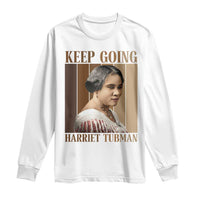 Madam CJ Walker Keep Going Retro Poster Long Sleeve Shirt Black History Month Gift - Wonder Print Shop