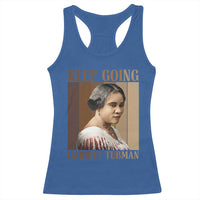 Madam CJ Walker Keep Going Retro Poster Racerback Tank Top Black History Month Gift - Wonder Print Shop