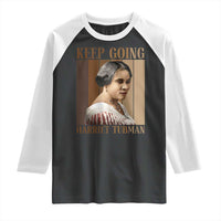 Madam CJ Walker Keep Going Retro Poster Raglan Shirt Black History Month Gift - Wonder Print Shop