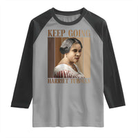 Madam CJ Walker Keep Going Retro Poster Raglan Shirt Black History Month Gift - Wonder Print Shop