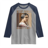 Madam CJ Walker Keep Going Retro Poster Raglan Shirt Black History Month Gift - Wonder Print Shop