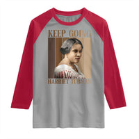 Madam CJ Walker Keep Going Retro Poster Raglan Shirt Black History Month Gift - Wonder Print Shop