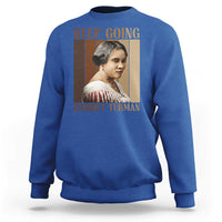 Madam CJ Walker Keep Going Retro Poster Sweatshirt Black History Month Gift - Wonder Print Shop