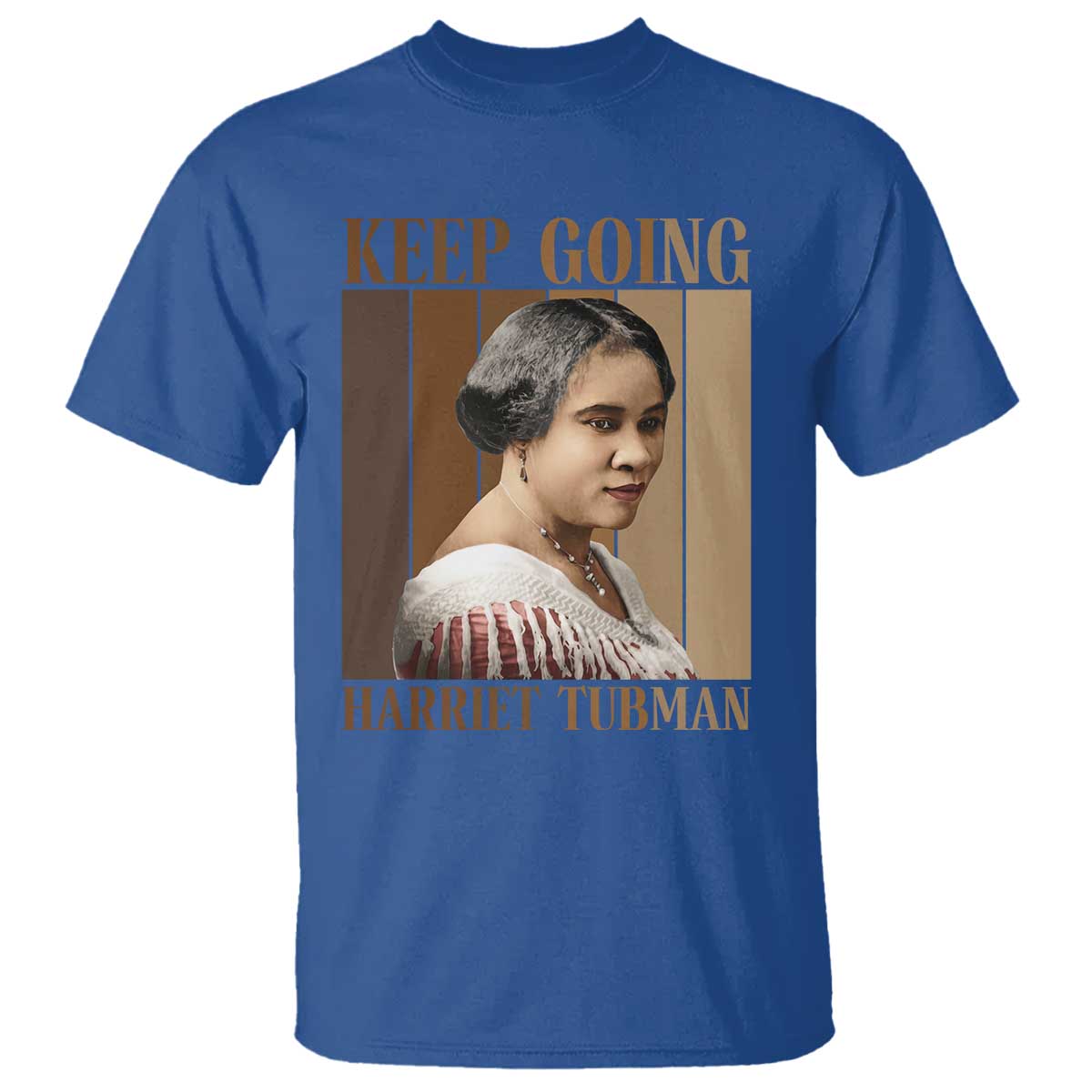 Madam CJ Walker Keep Going Retro Poster T Shirt Black History Month Gift - Wonder Print Shop
