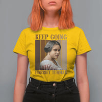 Madam CJ Walker Keep Going Retro Poster T Shirt For Women Black History Month Gift - Wonder Print Shop