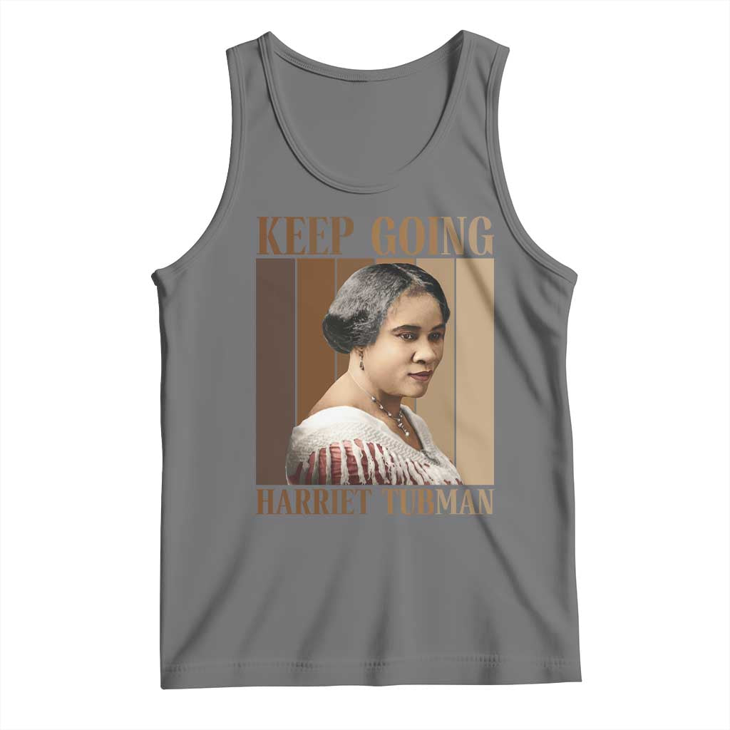 Madam CJ Walker Keep Going Retro Poster Tank Top Black History Month Gift - Wonder Print Shop