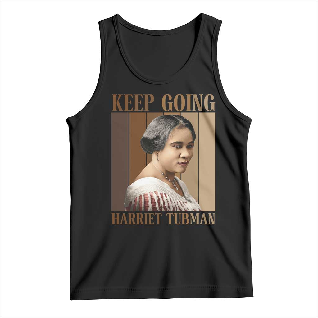 Madam CJ Walker Keep Going Retro Poster Tank Top Black History Month Gift - Wonder Print Shop