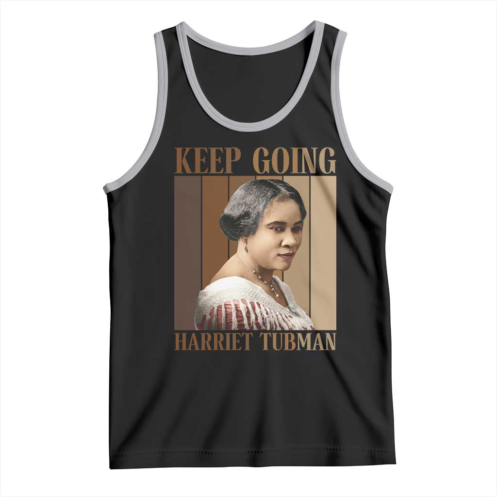 Madam CJ Walker Keep Going Retro Poster Tank Top Black History Month Gift - Wonder Print Shop