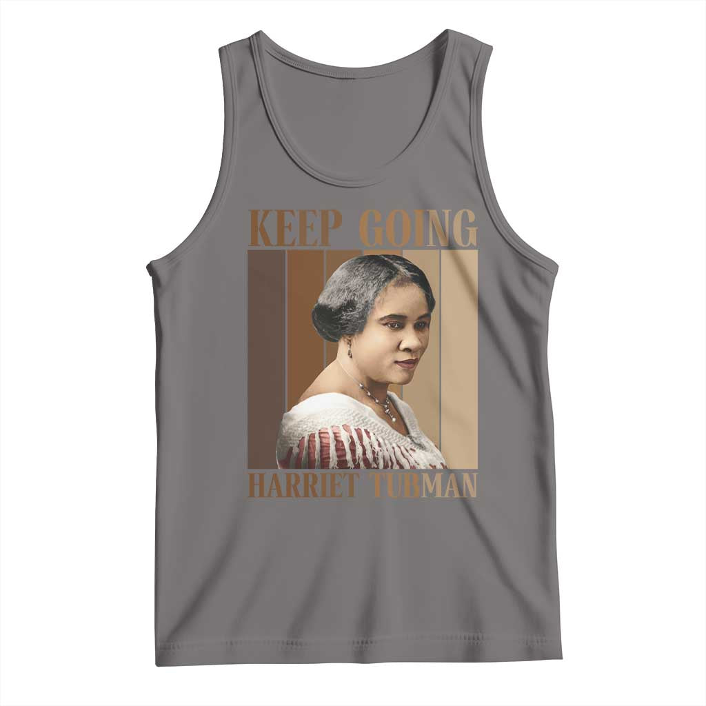 Madam CJ Walker Keep Going Retro Poster Tank Top Black History Month Gift - Wonder Print Shop