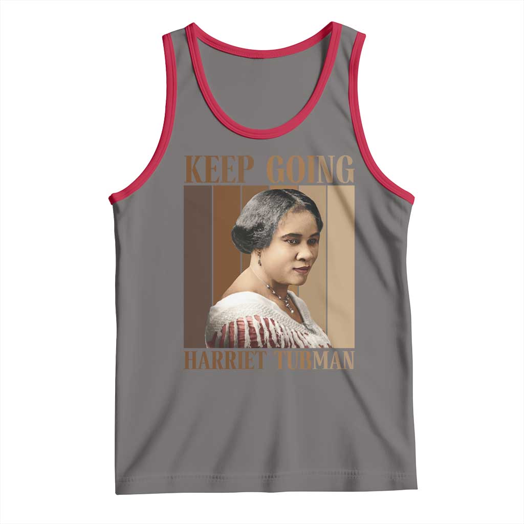 Madam CJ Walker Keep Going Retro Poster Tank Top Black History Month Gift - Wonder Print Shop