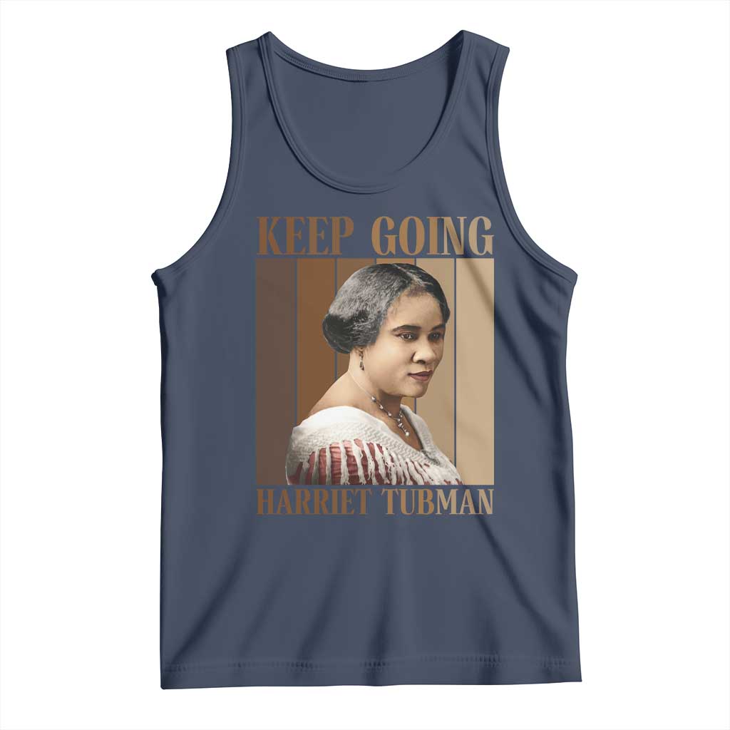 Madam CJ Walker Keep Going Retro Poster Tank Top Black History Month Gift - Wonder Print Shop