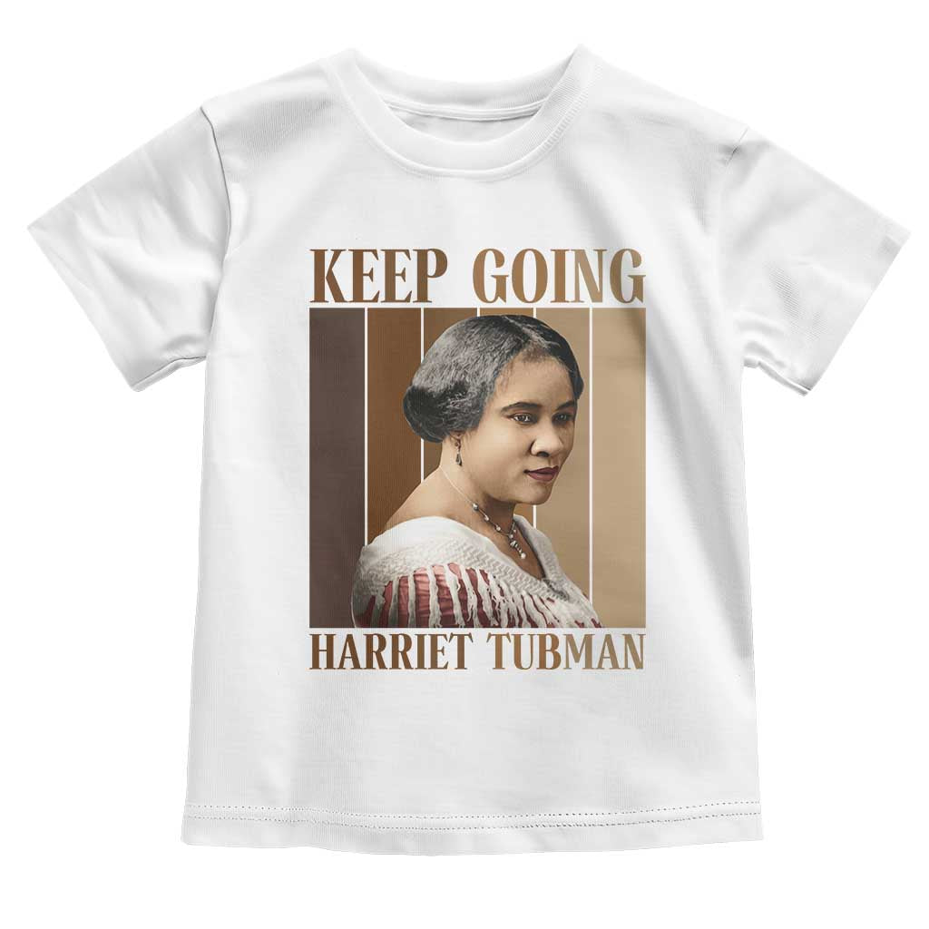 Madam CJ Walker Keep Going Retro Poster Toddler T Shirt Black History Month Gift - Wonder Print Shop