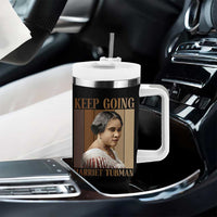 Madam CJ Walker Keep Going Retro Poster Tumbler With Handle Black History Month Gift - Wonder Print Shop